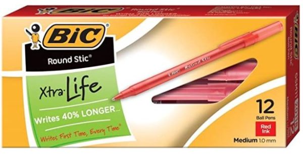 Bic Round Stick Xtra-Life - Medium Red