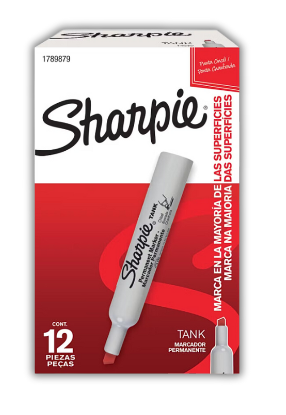 Sharpie Permanent Marker - Tank Chisel Point - Red